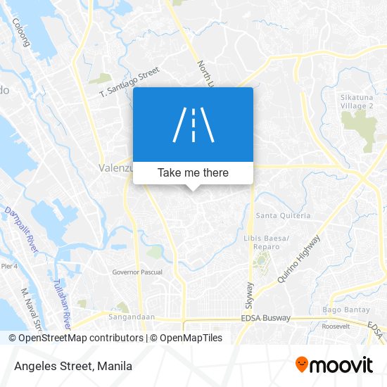 Angeles Street map