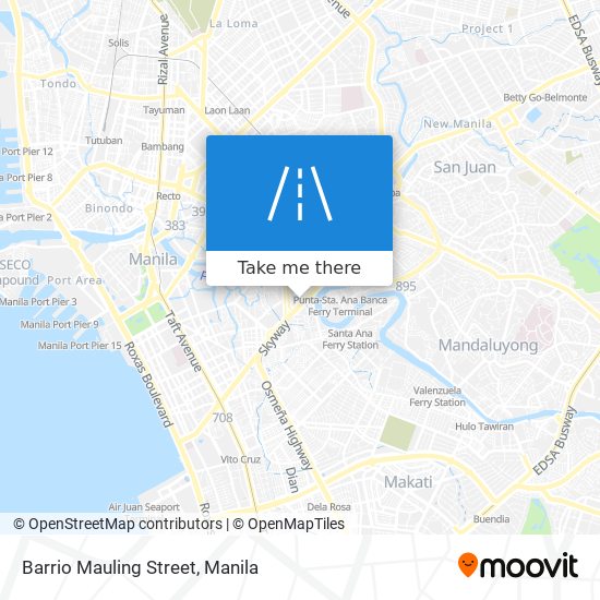 Barrio Mauling Street map