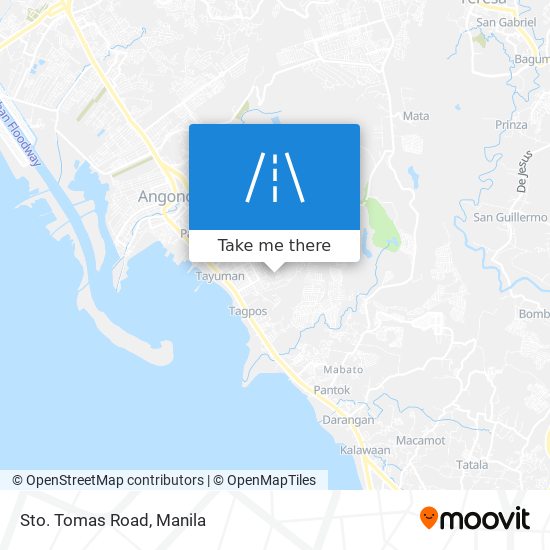 Sto. Tomas Road map