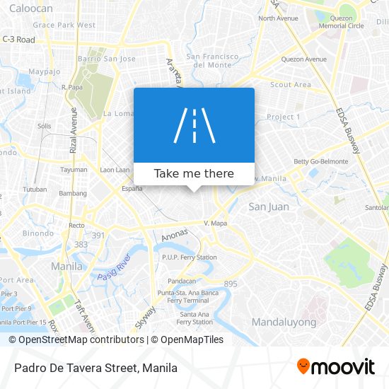 Padro De Tavera Street map