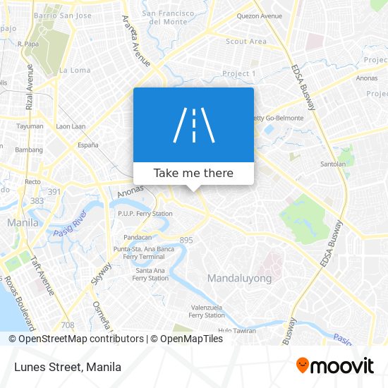 Lunes Street map