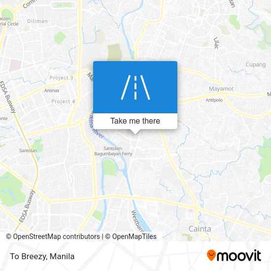 To Breezy map