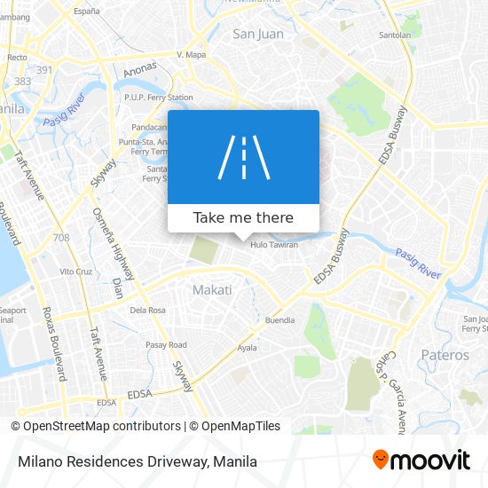 Milano Residences Driveway map