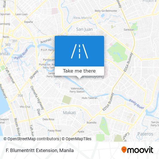 F. Blumentritt Extension map