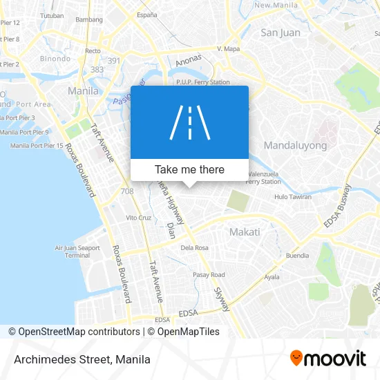 Archimedes Street map