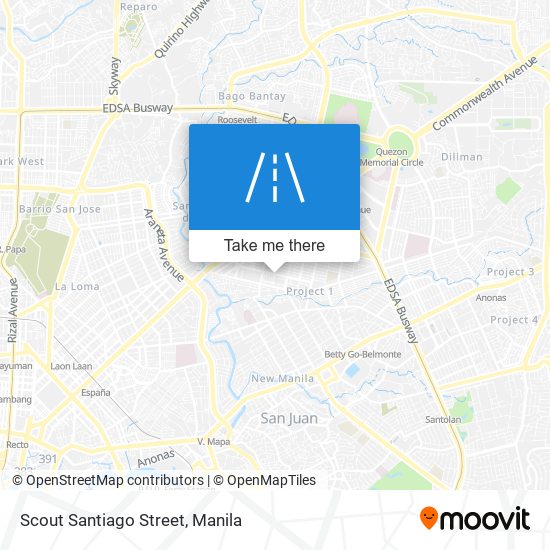 Scout Santiago Street map