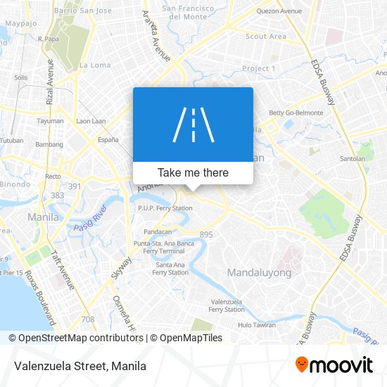 Valenzuela Street map