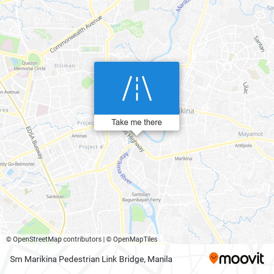 Sm Marikina Pedestrian Link Bridge map