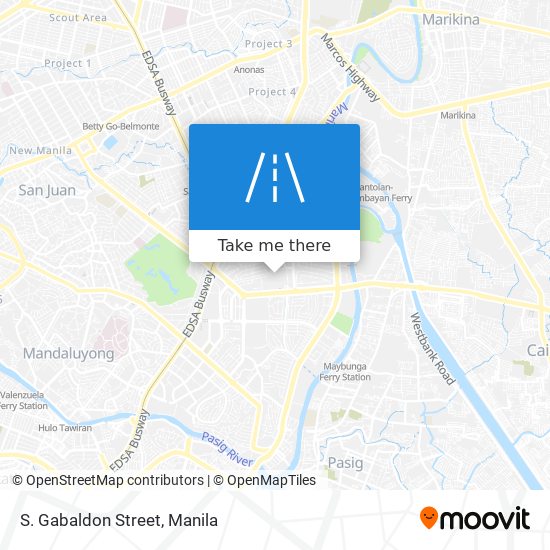 S. Gabaldon Street map