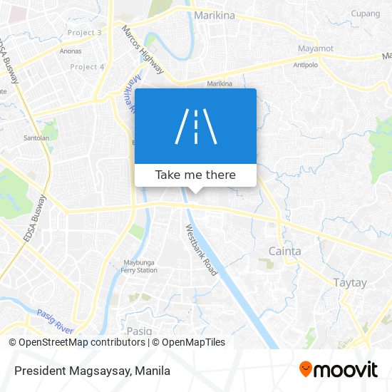 President Magsaysay map