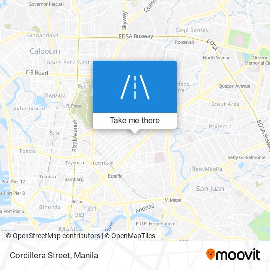 Cordillera Street map