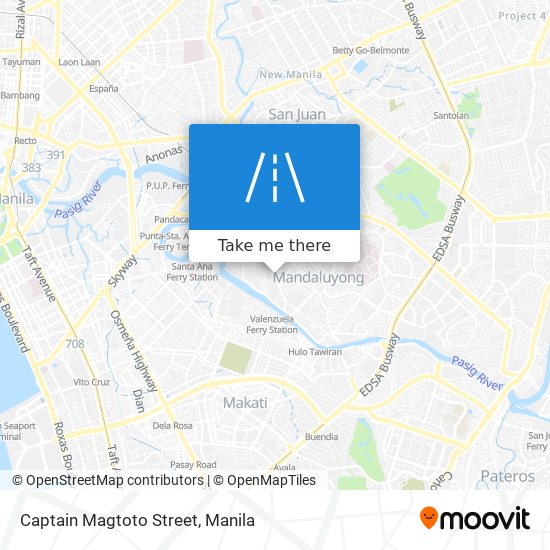 Captain Magtoto Street map