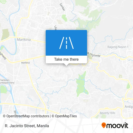 R. Jacinto Street map