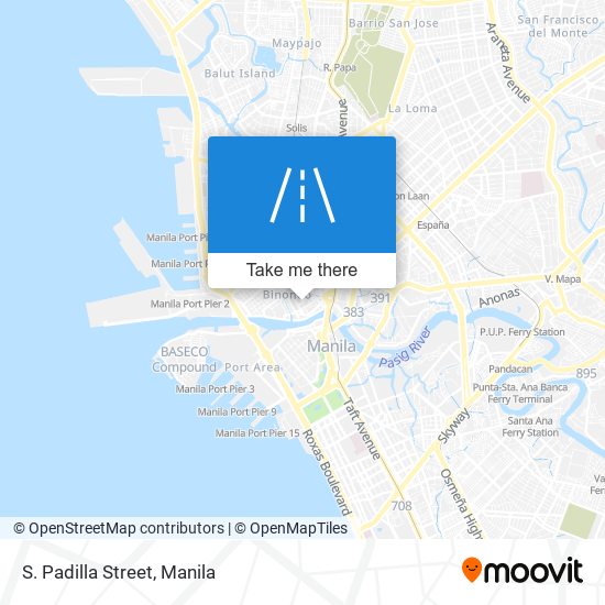 S. Padilla Street map