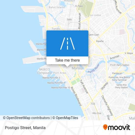 Postigo Street map