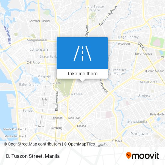 D. Tuazon Street map