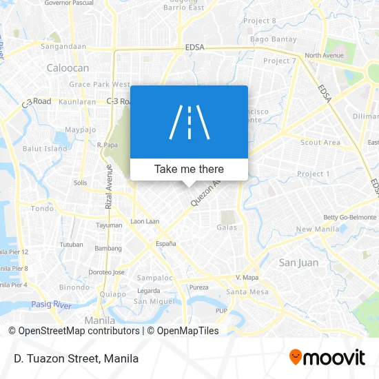 D. Tuazon Street map