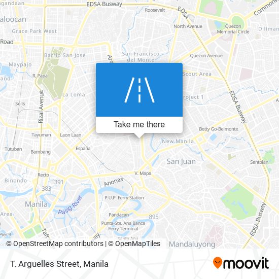 T. Arguelles Street map