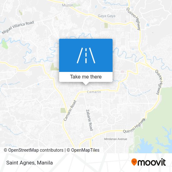 Saint Agnes map