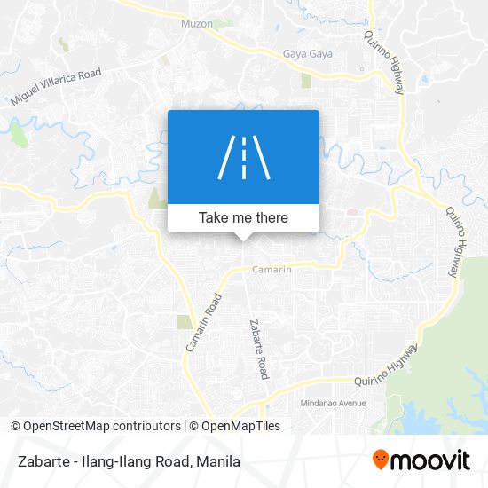 Zabarte - Ilang-Ilang Road map