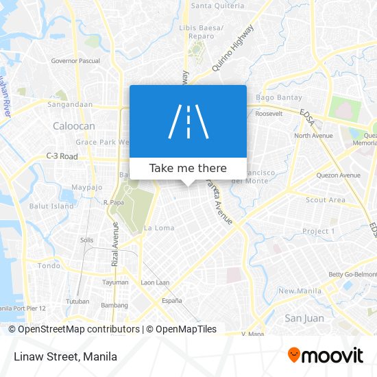 Linaw Street map