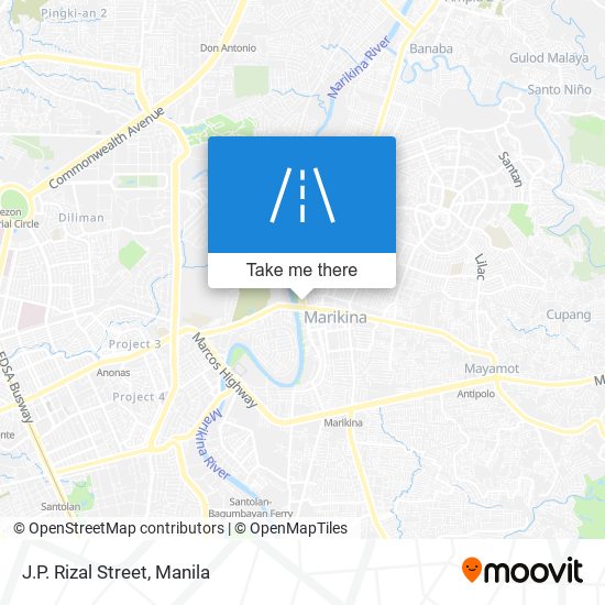 J.P. Rizal Street map