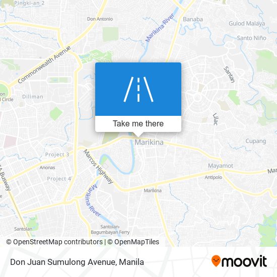 Don Juan Sumulong Avenue map