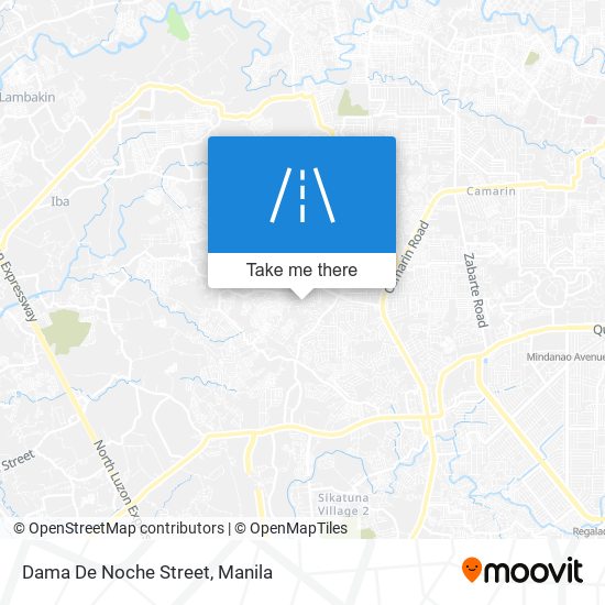 Dama De Noche Street map