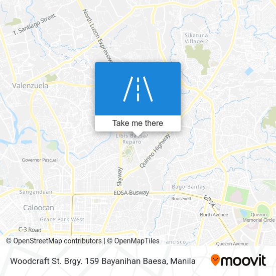 Woodcraft St. Brgy. 159 Bayanihan Baesa map