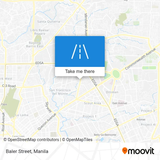 Baler Street map