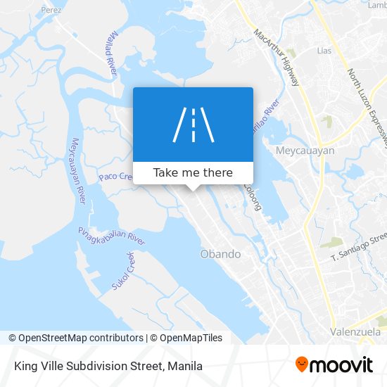 King Ville Subdivision Street map