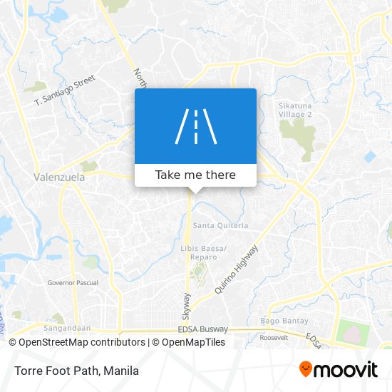 Torre Foot Path map