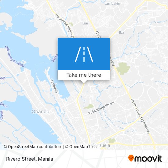 Rivero Street map