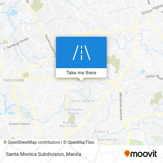 Santa Monica Subdivision map