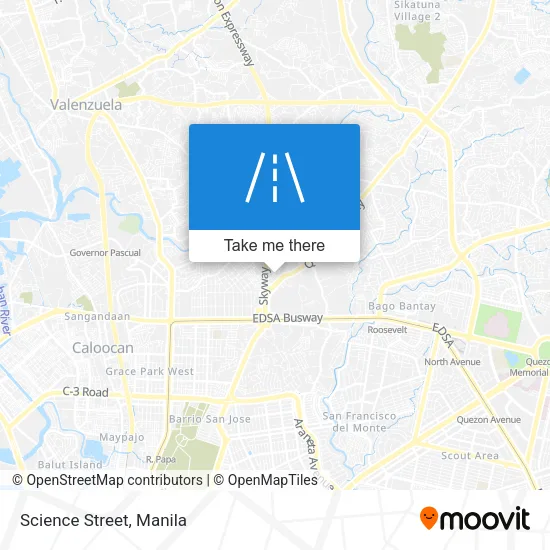 Science Street map