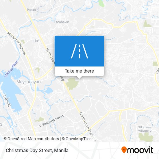Christmas Day Street map