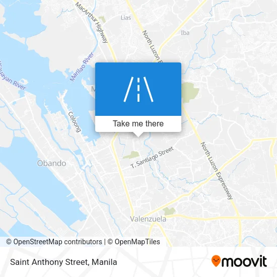 Saint Anthony Street map
