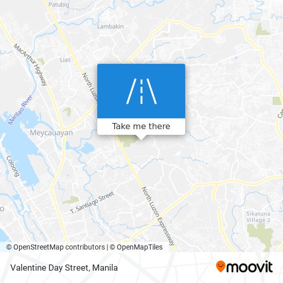 Valentine Day Street map