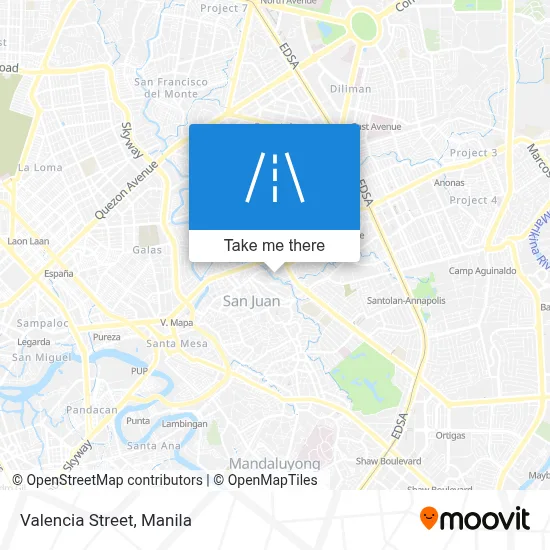 Valencia Street map