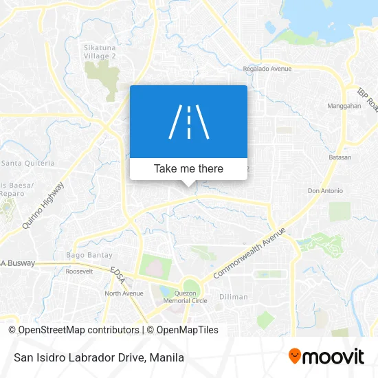 San Isidro Labrador Drive map