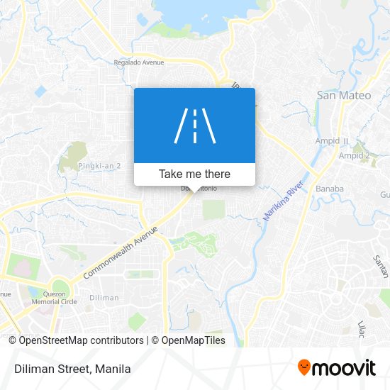 Diliman Street map