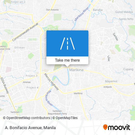 A. Bonifacio Avenue map