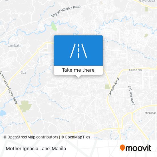 Mother Ignacia Lane map