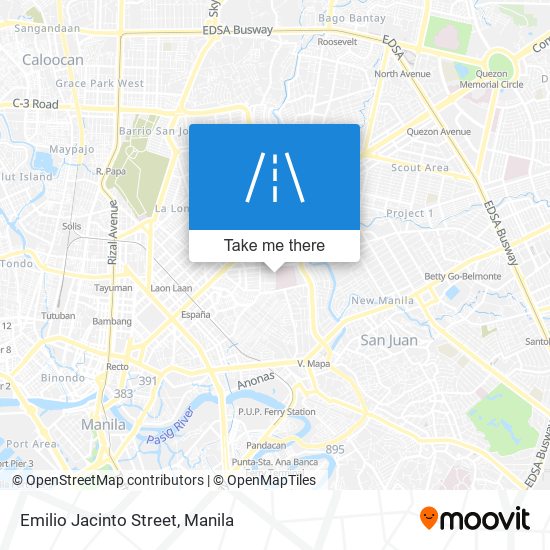 Emilio Jacinto Street map