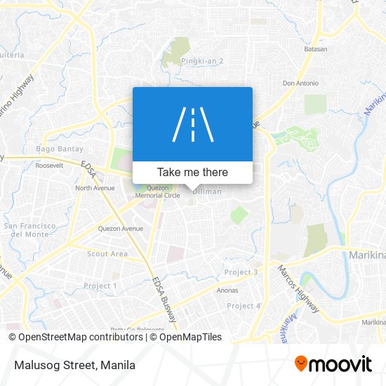 Malusog Street map