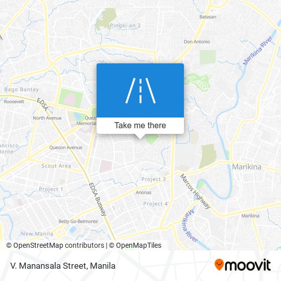 V. Manansala Street map