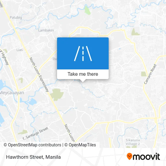 Hawthorn Street map