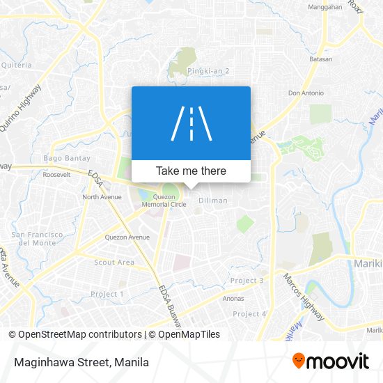 Maginhawa Street map