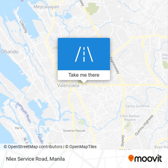 Nlex Service Road map