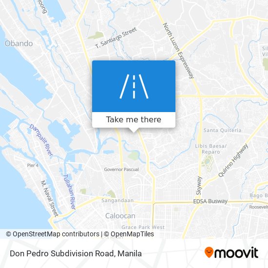 Don Pedro Subdivision Road map